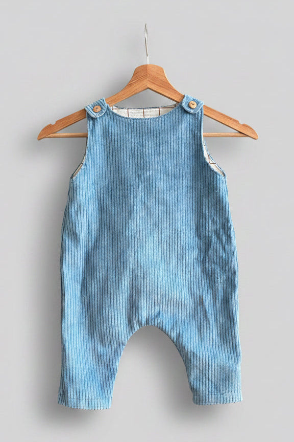 Salopette van lichtblauw Corduroy