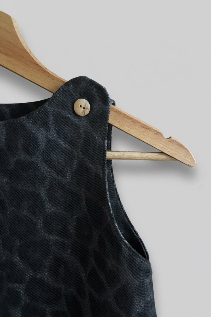 Salopette van Denim met Panterprint