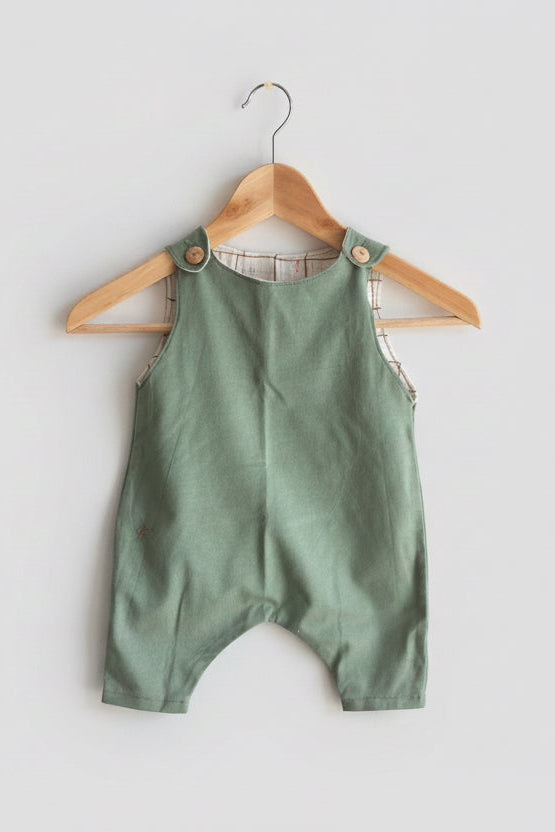 Salopette van mosgroen Tricot